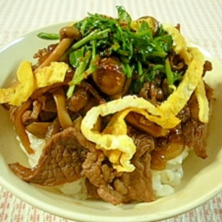 敵なし！激ウマ☆きのこラム丼☆